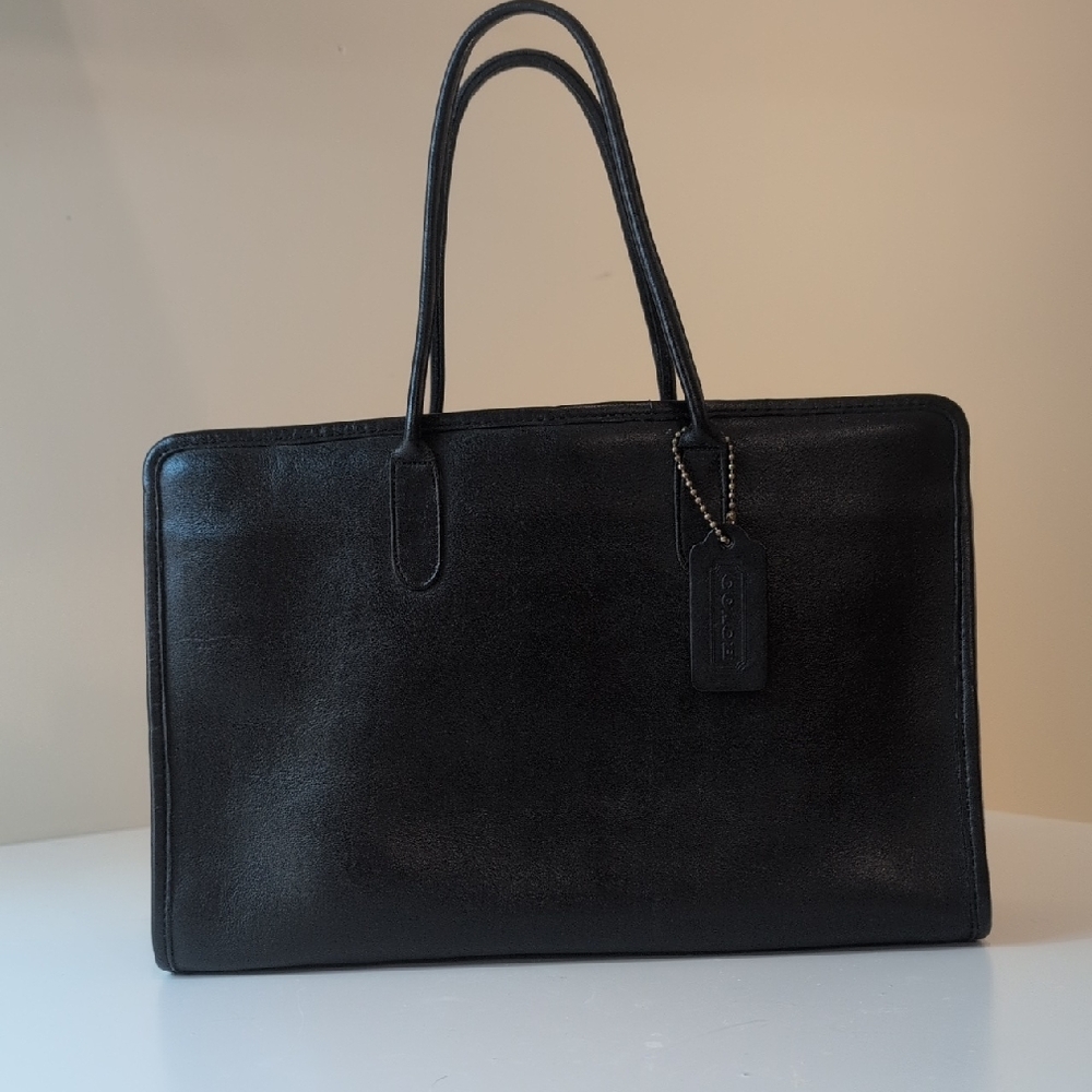 Vintage Coach Standard Tote In Black 904-4414 (9680)